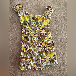 Boutique, dress, floral, mini, semi fitted